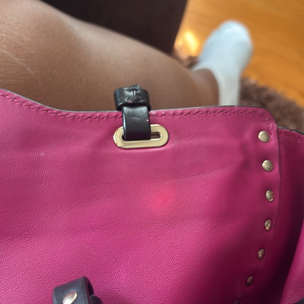 EUC Valentino Garavani Fuschia/Black Studded $1299 - Picture 13 of 13
